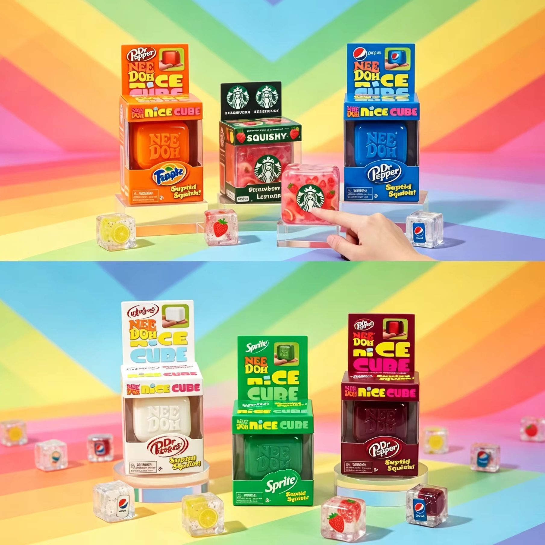 Fidget Cube Original - Schylling NeeDoh ナイスキューブ スクイーズトイ ストレス解消 不安感覚緩和感覚玩具