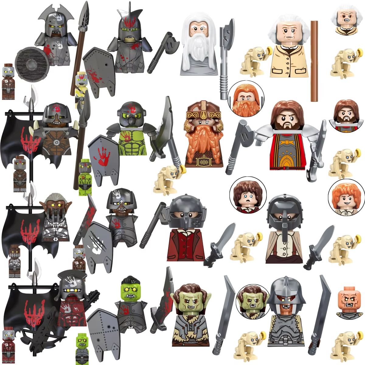 Building Block Mini - ブラインドボックス TV6410 ミニアクションフィギュア おもちゃ オーク ドワーフ