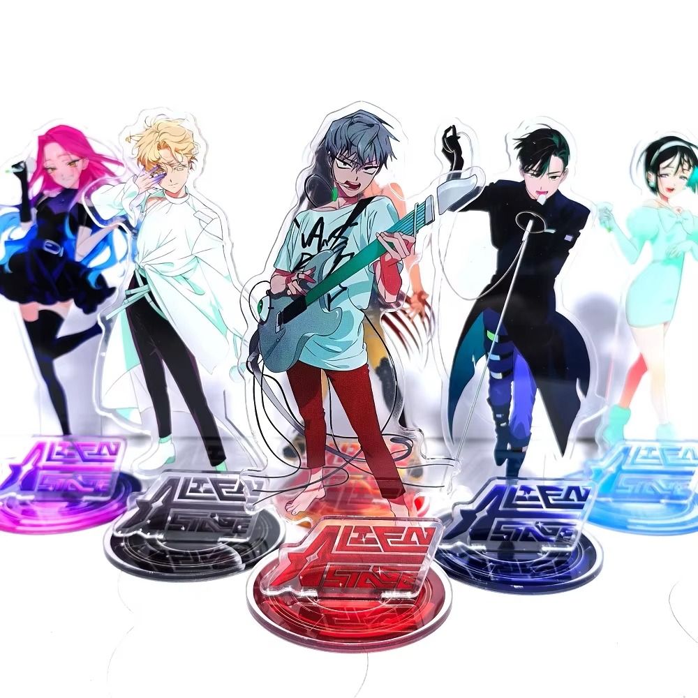 Action Figure Stand - かわいいエイリアンステージアクリルスタンドルカ・ミジルームデコレーションIVAN & TILLモデルアクションフィギュアデスクトップ装飾品ファンへの誕生日プレゼント