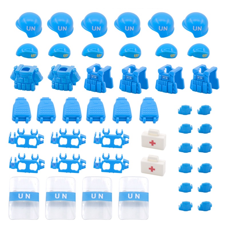 Lego Minifigure Holder - 男の子用防弾チョッキ,軍の兵士,ミニ軍の置物,ビルディングブロック,レンガのおもちゃ,モックの付属品,un camoing forc beret