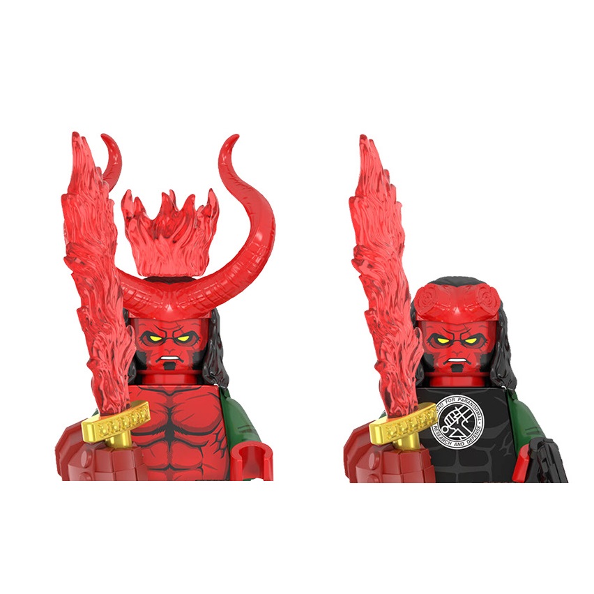 Building Block Mini - WM2422 WM2421 ヘルボーイ ビルディングブロック ミニアクションフィギュア おもちゃ
