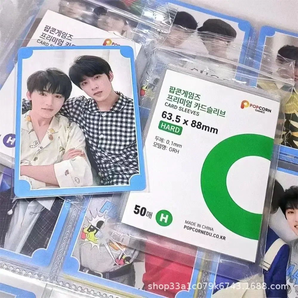Card Penny Sleeve - フォトカードホルダーポップコーン韓国名刺セット Kpop 透明で酸フリーのフォトアルバム CPP ハードアルバム写真