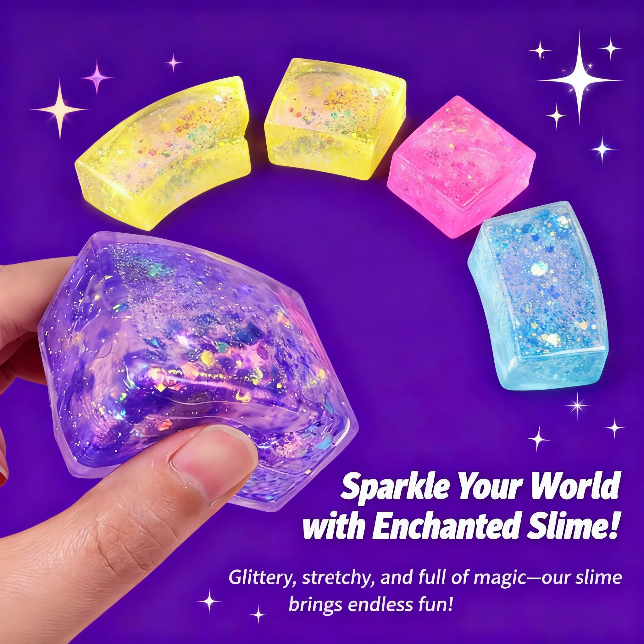 Fidget Cube Original - 光沢のある麦芽糖キューブスクイーズ玩具 模擬豆腐 小さな氷のキューブ ストレス解消 スローリバウンド感覚フィジェット 減圧ギフト