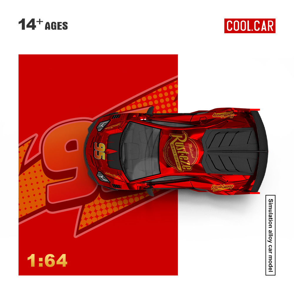 Die Cast Car 1 64 - クールカー 1:64 GT EVO ライトニングメタルレッド塗装シミュレーション合金車モデルダイキャスト車両コレクションギフト