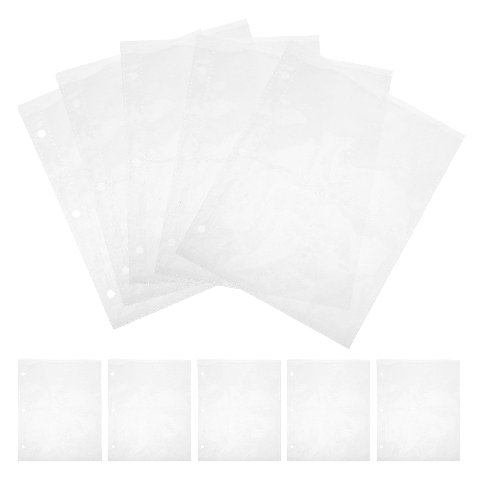 Trading Card Binder - 10 個カードバインダーリフィルページ透明プラスチックスリーブトレーディングカードフォトプロテクタースポーツカードスリーブコレクター
