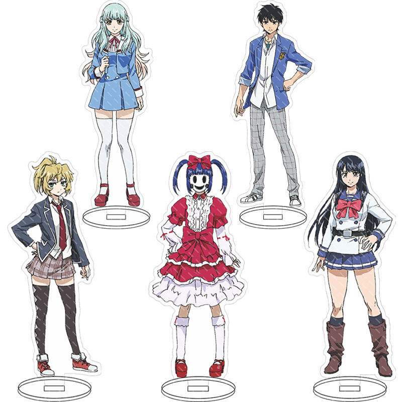 Figma Stand Set - 16CMアニメフィギュア高層侵略（ハイライズ・インベージョン） ‌ 本庄由里 奈瀬美子 烏崎君江 奈瀬美子