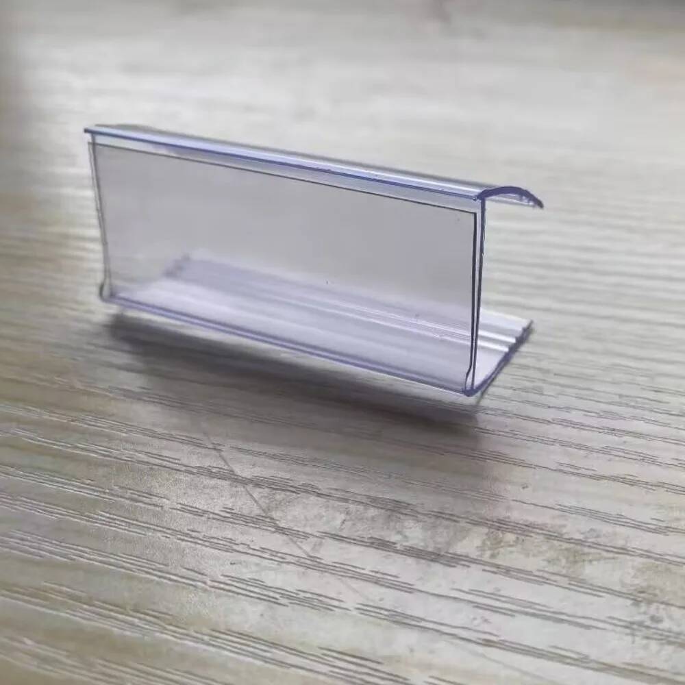 Pop Display Shelf - 60 個ガラス木製棚エッジグリップストリップ棚トーカー Pvc ポップディスプレイプラスチック棚ラベルホルダー