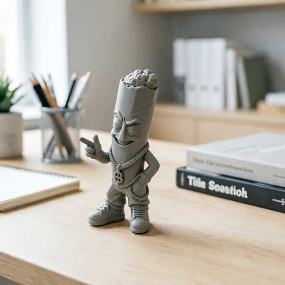 トレンディなグレーのプラスチック製アートフィギュア、小型3D - Pop Display Shelf のレビューと価格