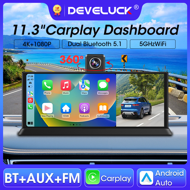 11.3インチ 車 DVR 4K ダッシュボード ワイヤレス - Graded Card Display のレビューと価格