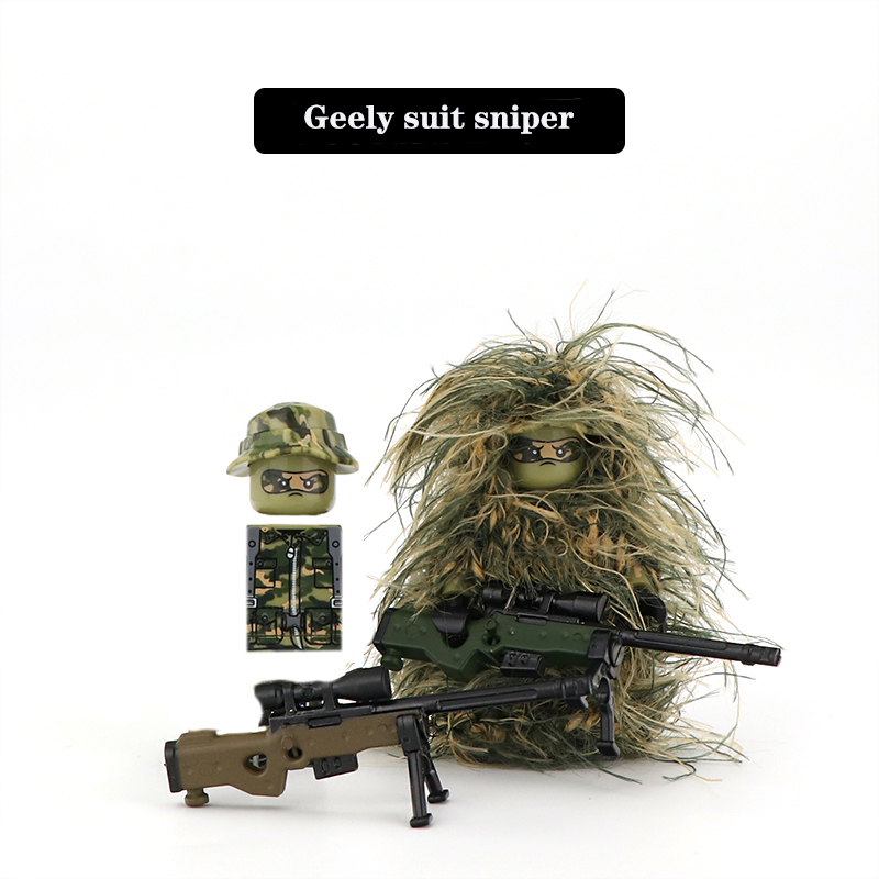 ミリタリーシリーズ兵士フィギュア 組み立てブロック SWAT - Lego Minifigure Holder のレビューと価格