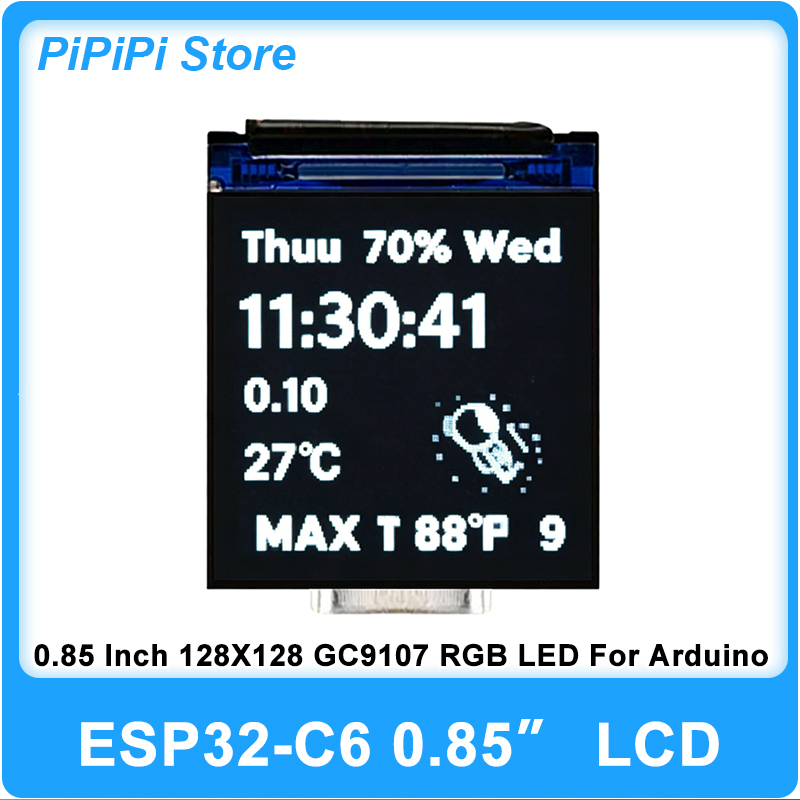 ESP32 C6 0.85インチ 128X128 IPSスク - Graded Card Display のレビューと価格