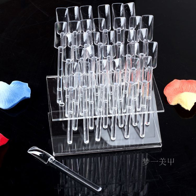 ネイルアート用の透明なアクリルチップ,32のヒント,マニキュ - Pop Display Shelf のレビューと価格