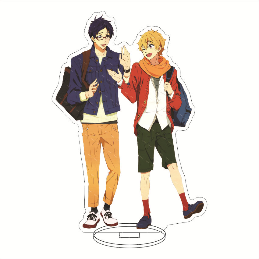 16CMアニメアクリルフィギュア無料！ 七瀬はるか 松岡凛  - Figma Stand Set のレビューと価格