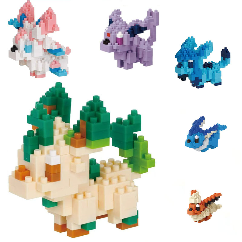 かわいいナノブロック本物のポケモンイーブイブラインドバッグビ - Building Block Mini のレビューと価格