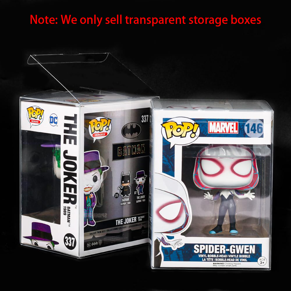 保護フィルムとロックタブ付きの頑丈なディスプレイボックス、透 - Funko Pop Protector のレビューと価格