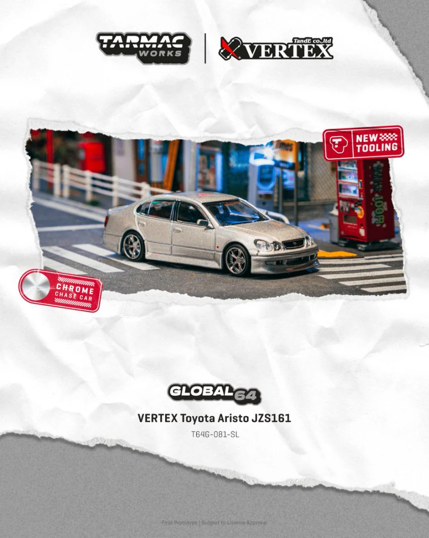 ターマックワークス 1:64 VERTEX トヨタ アリスト - Die Cast Car 1 64 のレビューと価格
