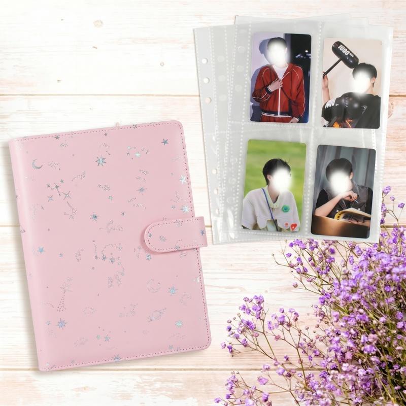 A5 6リングルーズリーフフォトカードバインダーセット PU - Trading Card Binder のレビューと価格