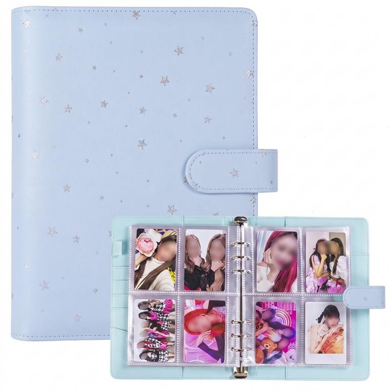 A5 6リングルーズリーフフォトカードバインダーセット PU - Trading Card Binder のレビューと価格