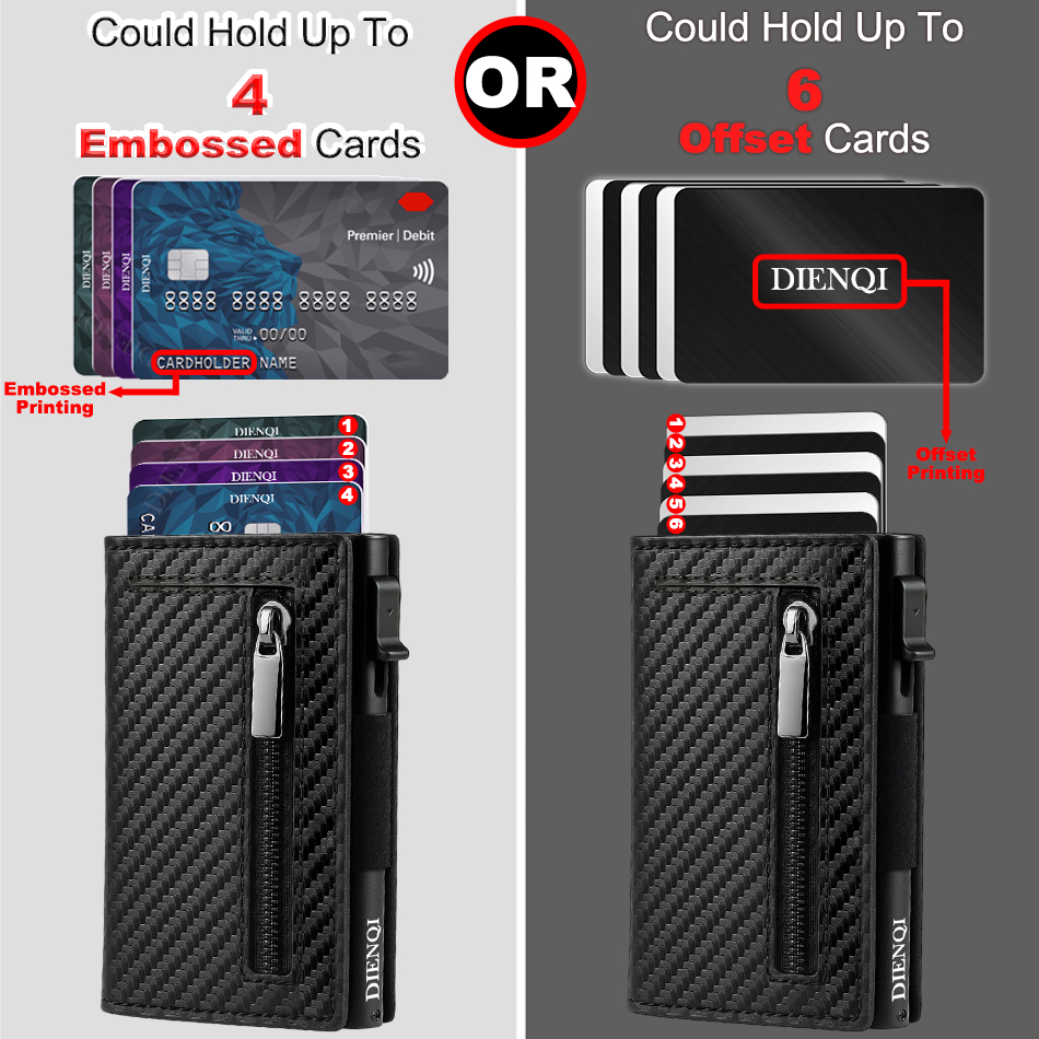 高級 RFID ブロッキングカードホルダー男性財布マネーバッ - Card Top Loader のレビューと価格