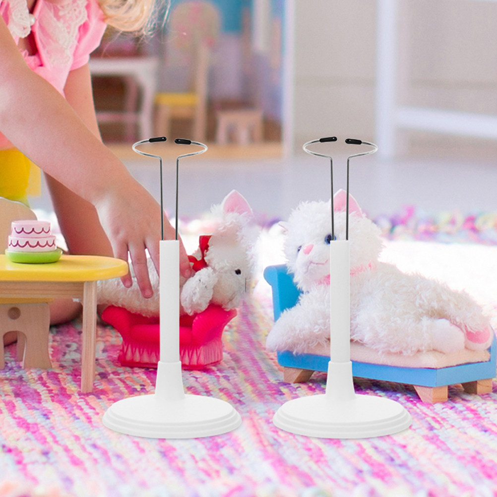 3 個の白いプラスチック製の調節可能なディスプレイスタンド、 - Action Figure Stand のレビューと価格