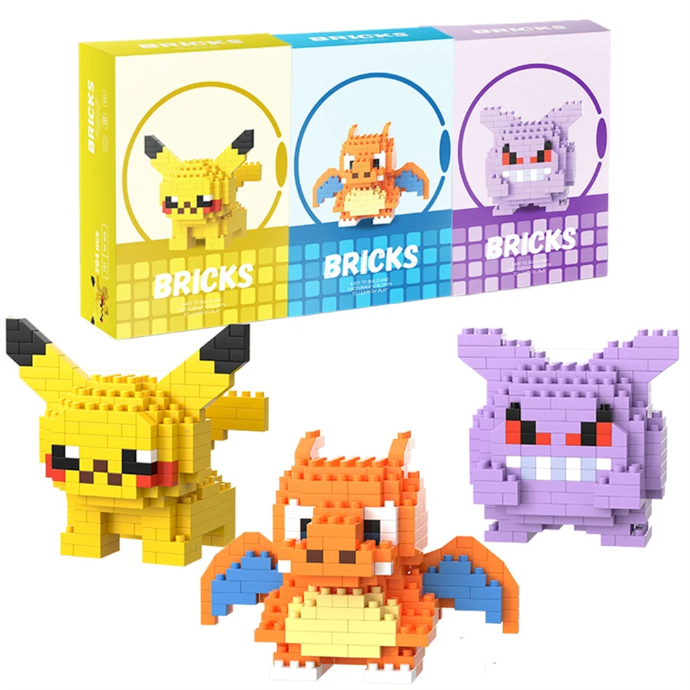 ポケモンマイクロビルディングブロックピカチュウドラゴナイトゲ - Building Block Mini のレビューと価格
