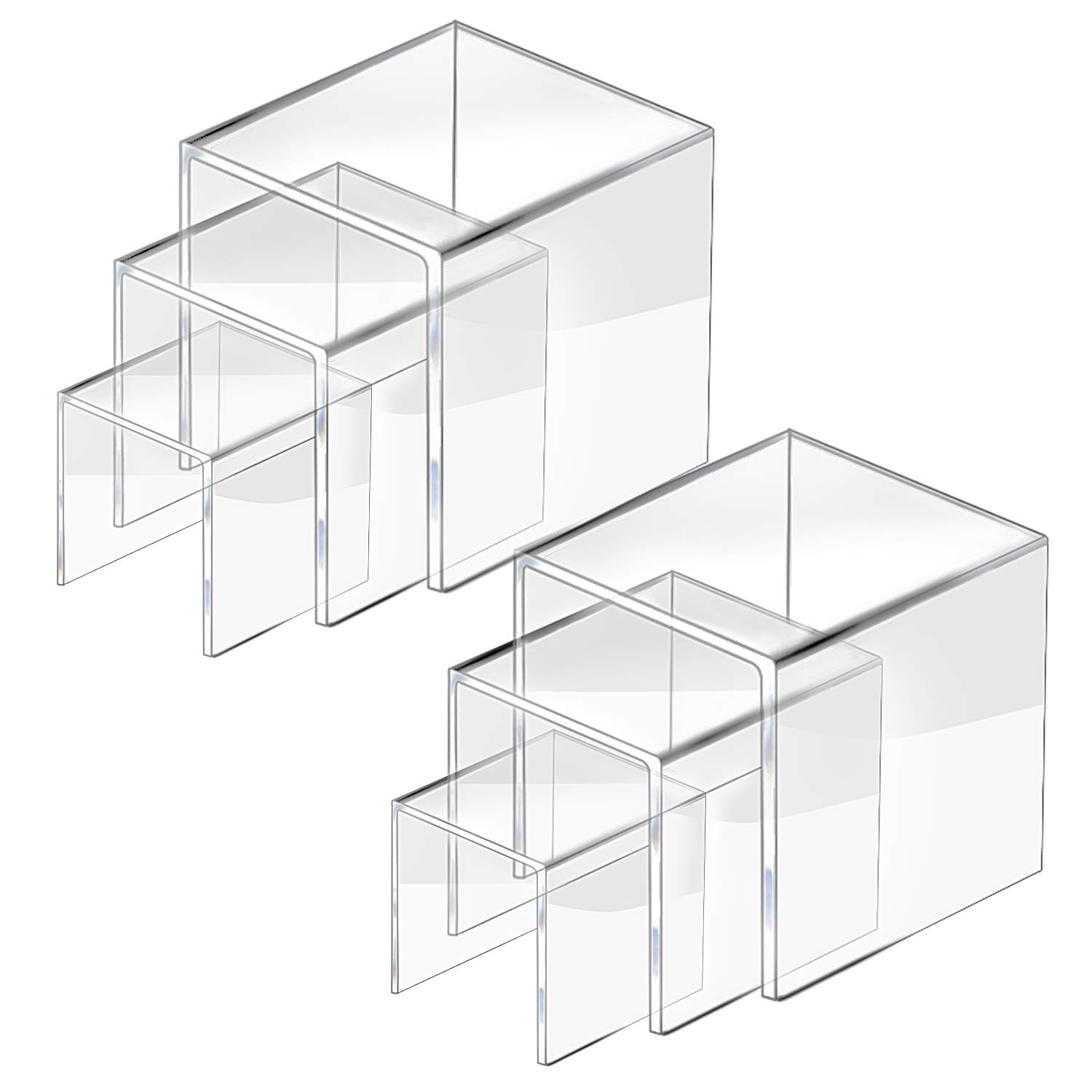 U 字型アクリルディスプレイライザー棚 15 サイズジュエリ - Pop Display Shelf のレビューと価格
