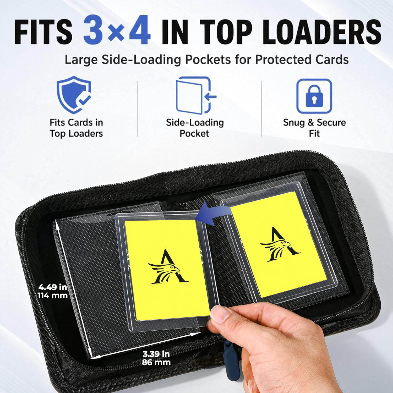 トップローダーバインダー、1ポケットで3x4インチのカード4 - Trading Card Binder のレビューと価格