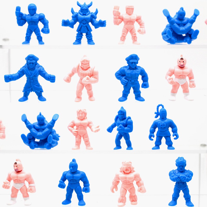 本物のカプセルトイキン肉マンピンクブルー筋肉質ミートマン完全 - Capsule Toy Gashapon のレビューと価格