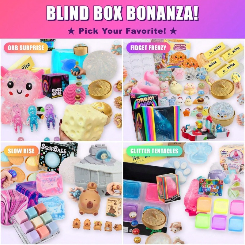 スクイッシュタイムミステリーブラインドボックス、ランダムなス - Mystery Box Blind Bag のレビューと価格