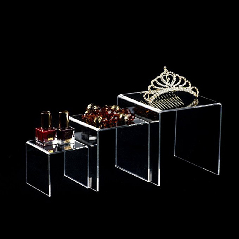 6 ピース/セットアクリルディスプレイスタンドジュエリーアク - Display Risers Set のレビューと価格